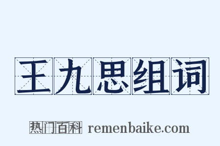 王九思组词是什么意思的图片